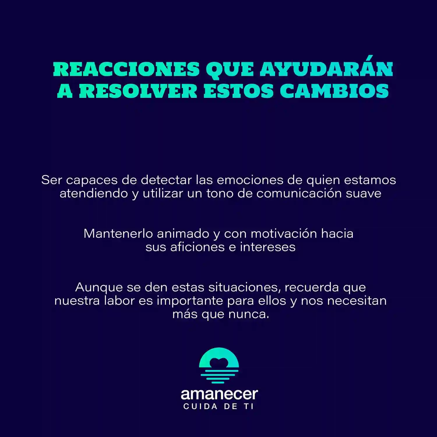 Cambios de Comportamiento