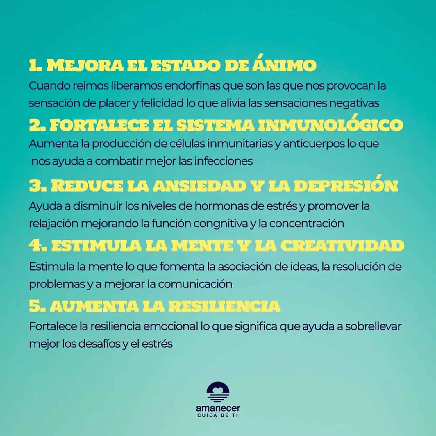 Los Beneficios de la Risa