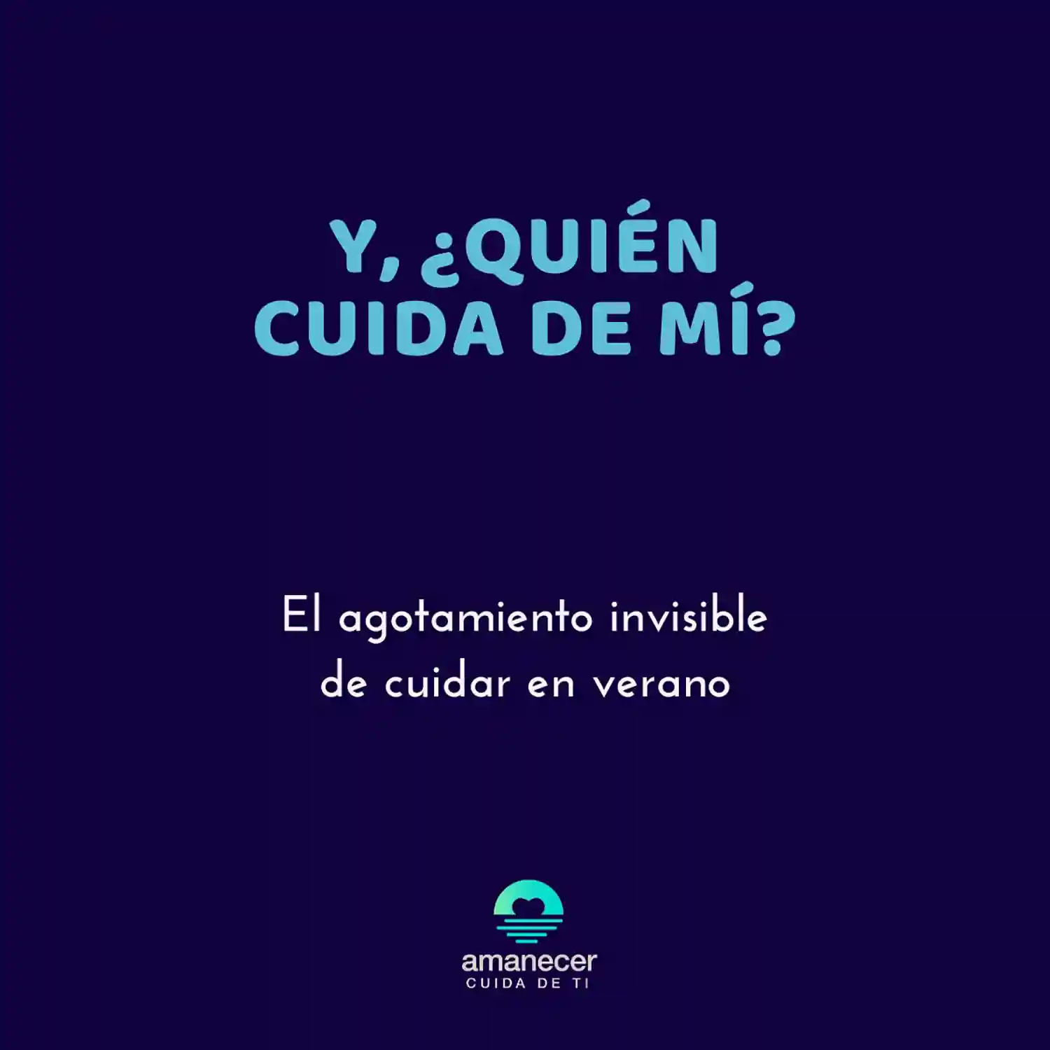 Agotamiento de cuidar en verano