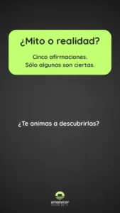 Mitos y verdades 1